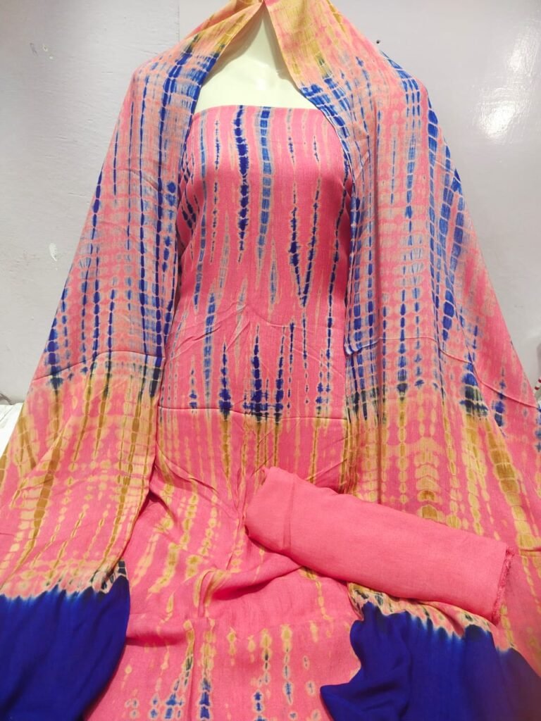 Pink Shibori Tie Dye Suit