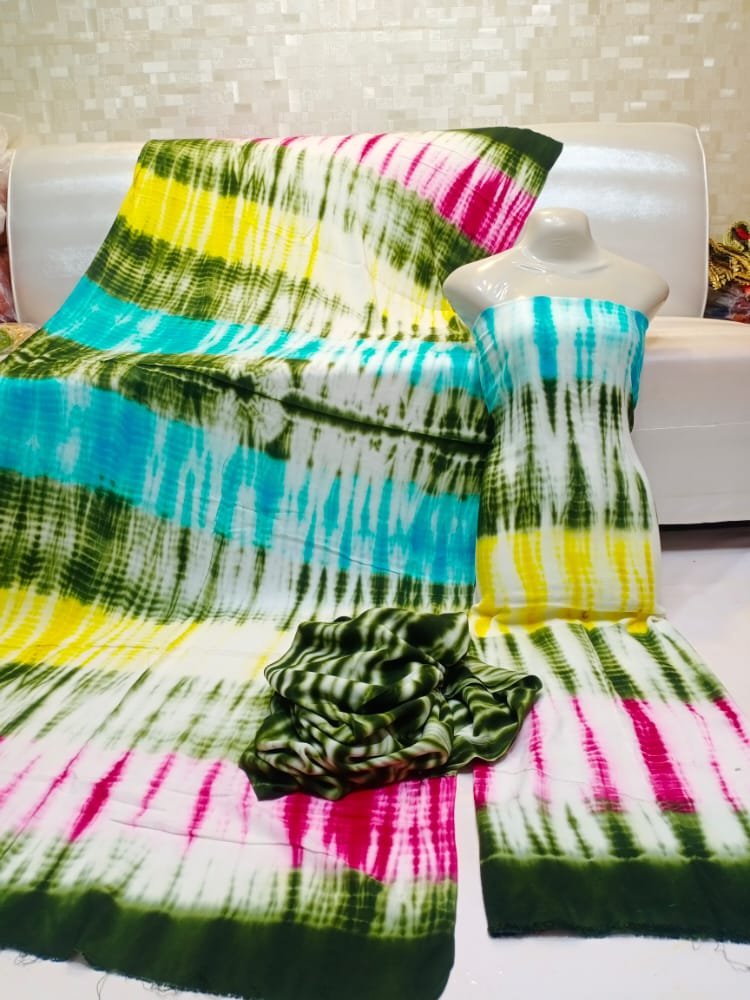 Multicolour Rainbow Stripe Tie Dye Suit